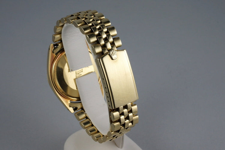 1979 Rolex 14K YG Date 1503 Silver Dial with Papers