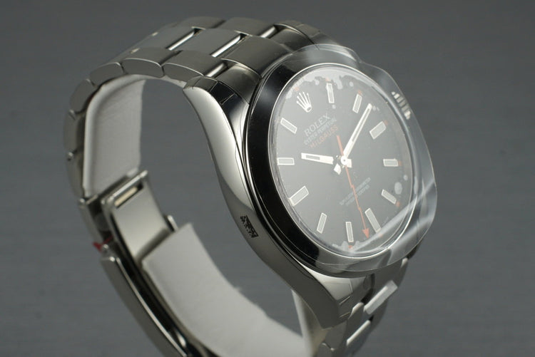 2007 Rolex Milgauss Black Dial 116400 MINT with Box and Papers