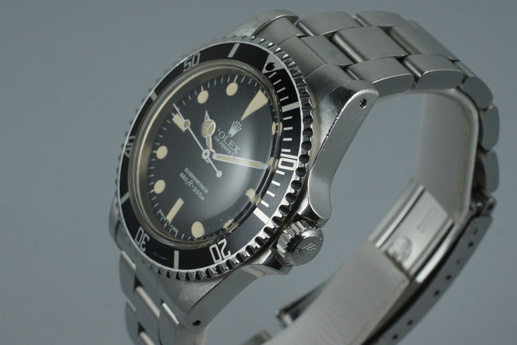 1980 Rolex Submariner 5513 Mark 3 Maxi Dial