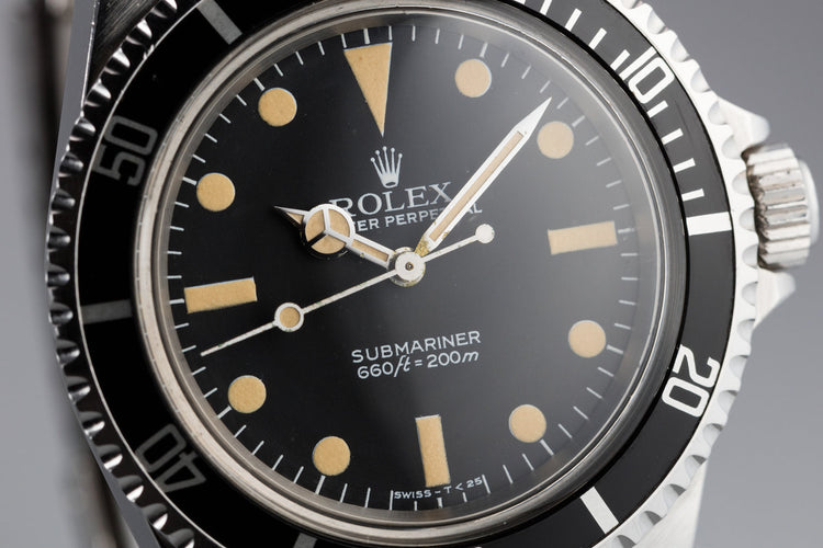 1982 Rolex Submariner 5513 with MK V Maxi Dial