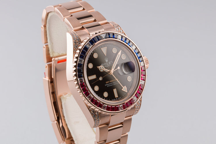 2020 Rolex GMT-Master II 18K "Everose" Gold 126755SARU Full Set