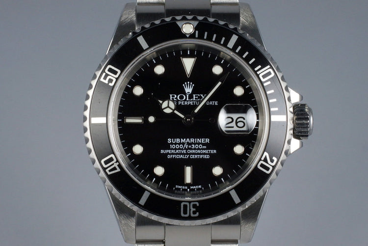 2001 Rolex Submariner 16610