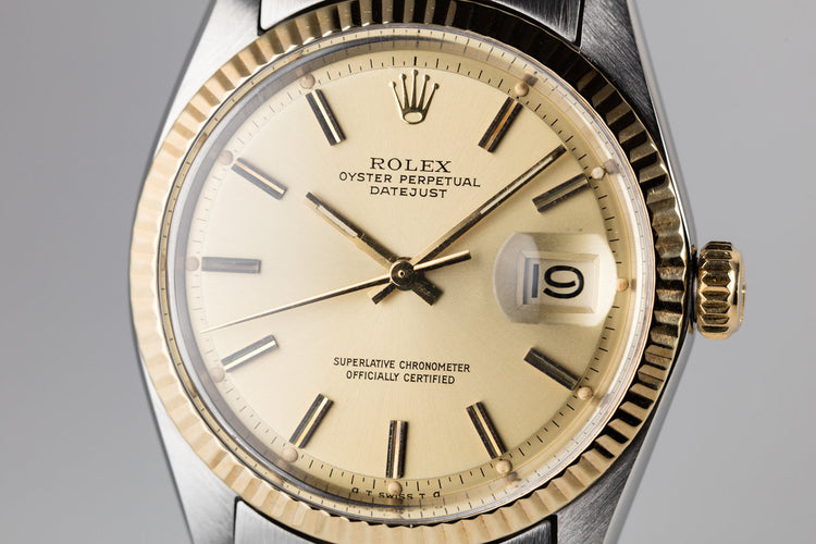 1972 Rolex Two Tone DateJust 1601 Gold Sigma Dial