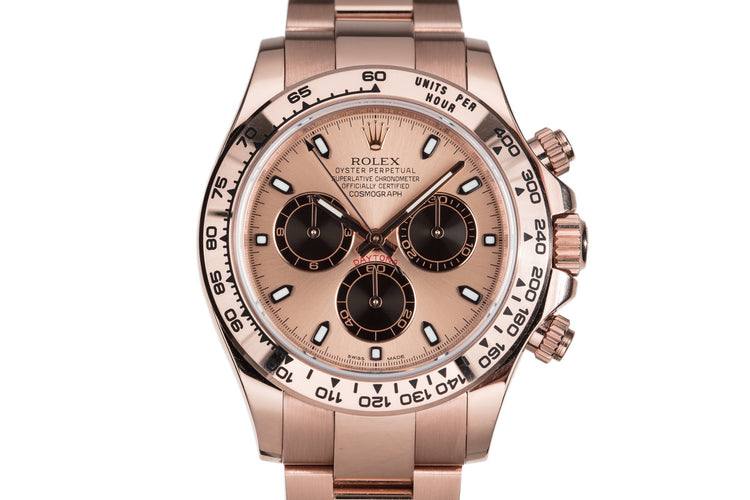 2016 Rolex Rose Gold Daytona 116505 with Box and Papers