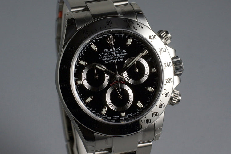 2015 Rolex Daytona 116520 Black Dial with Box and Papers MINT