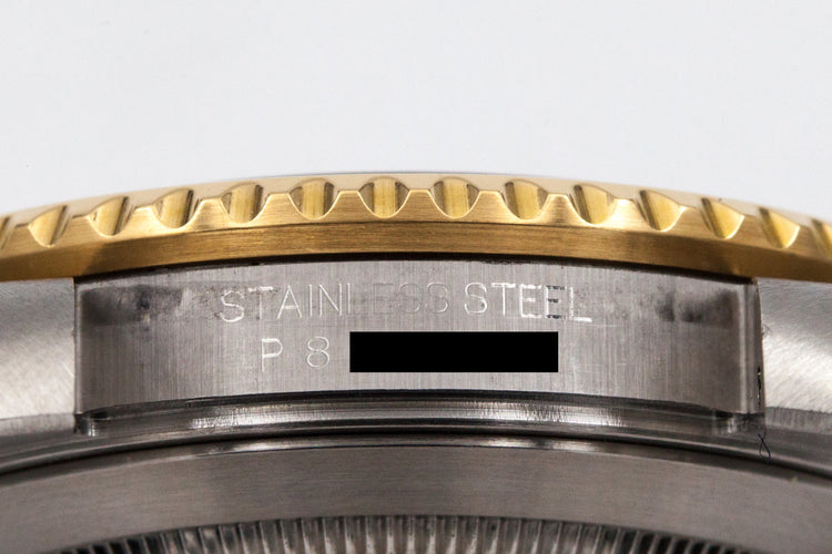 2000 Rolex Two Tone Submariner 16613 with Rolex Service Papers