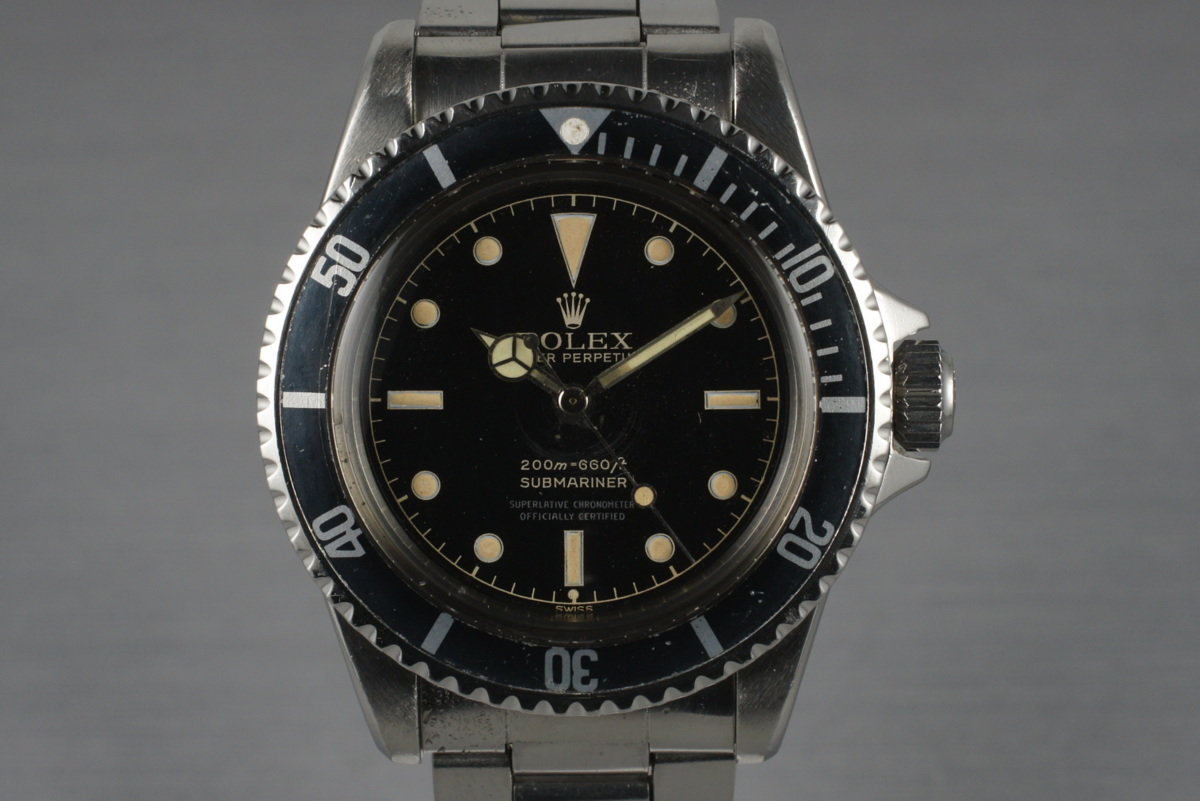 HQ Milton 1961 Rolex Submariner 5512 PCG with 4 Line Chapter