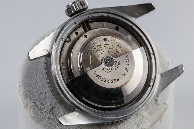 1954 Rolex Submariner Big Crown 6200 with Tropical Explorer 3, 6, 9 Dial and Big Logo Bracelet