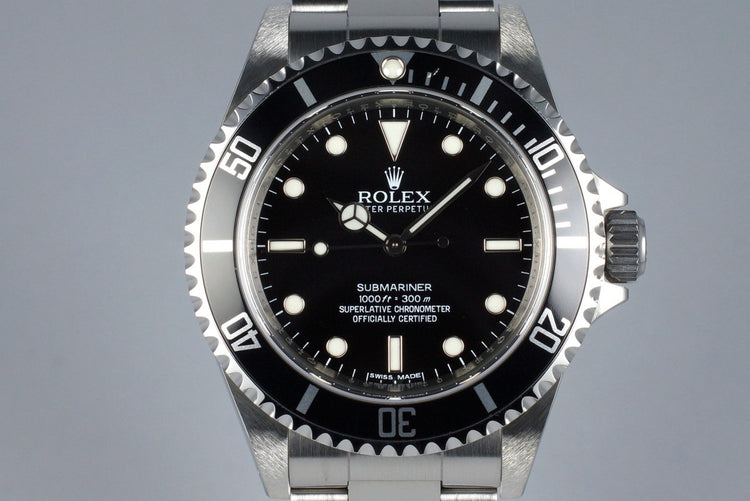 2011 Rolex Submariner 14060M 4 Line Dial with Box and Papers
