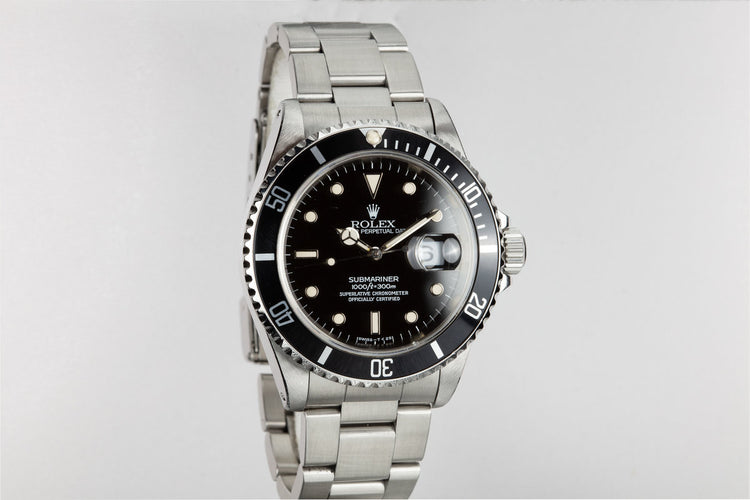 1995 Rolex Submariner 16610 with Box and Papers