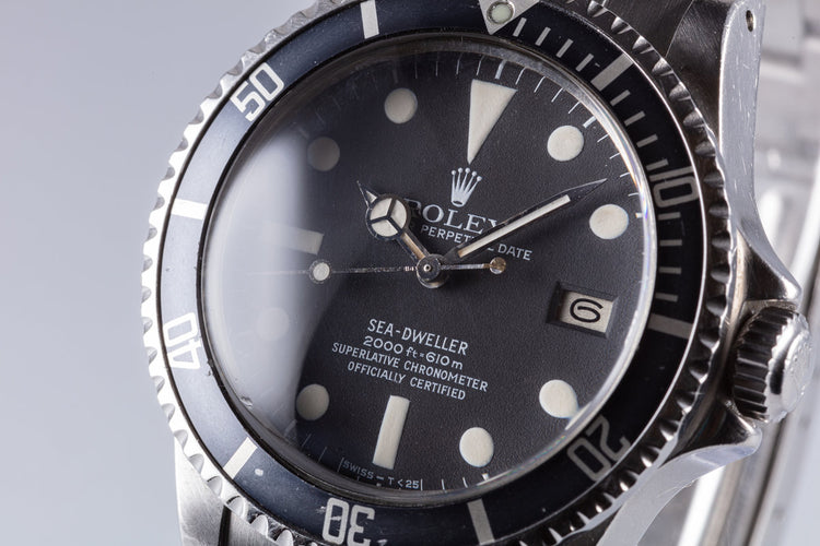 1978 Rolex Sea-Dweller 1665 MK I Dial