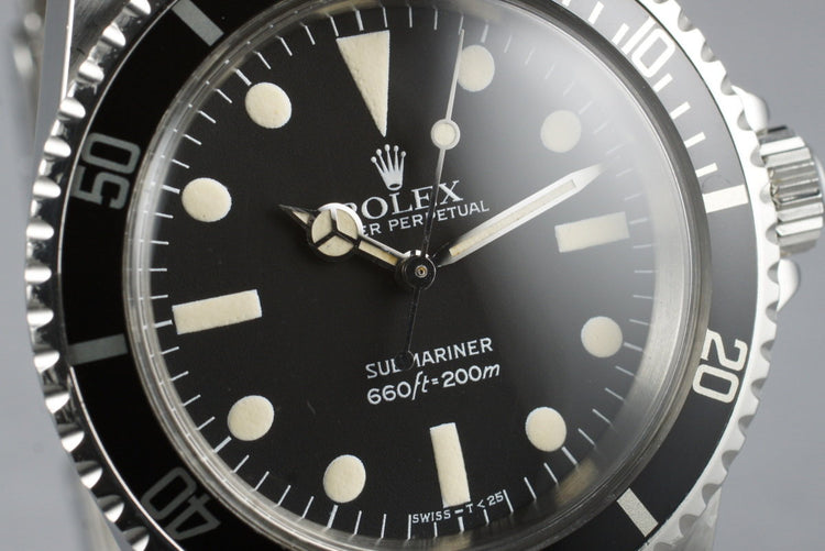 1981 Rolex Submariner 5513 Mark IV Maxi Dial