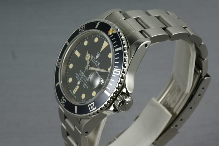 Rolex Submariner 16800 Matte Dial Box and Papers