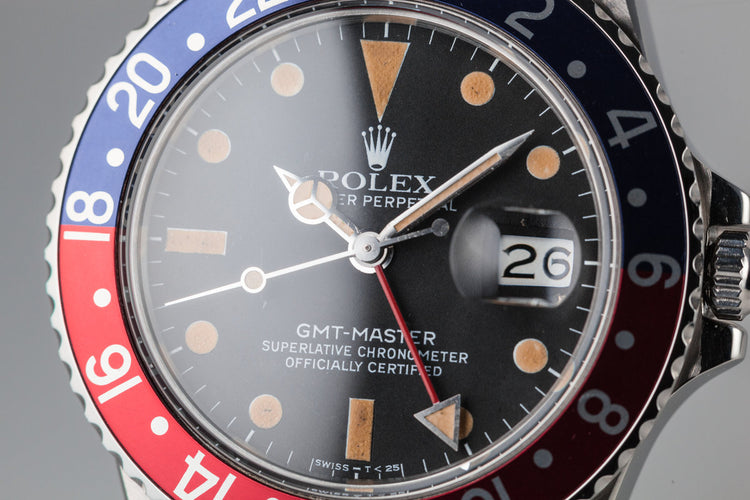1983 Rolex GMT-Master 16750 with "Pepsi" Bezel Insert