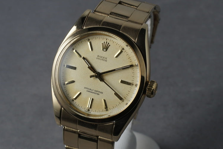 1957 Rolex Oyster 6422 with 14K Riveted Stretch Band