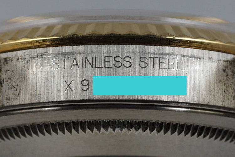 1991 Rolex Two Tone DateJust 16233 with Factory Champagne Diamond Dial