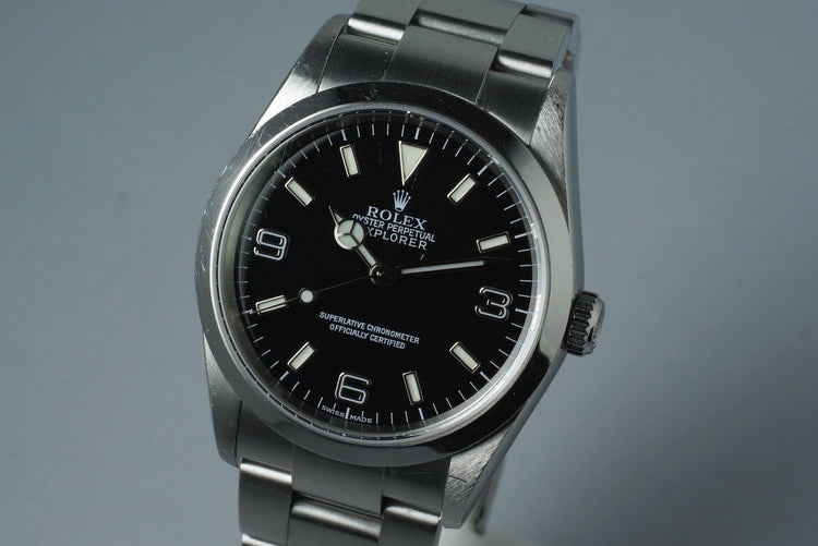 2002 Rolex Explorer 114270 with Box and Papers