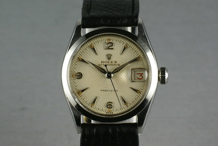 Rolex Oysterdate precision 6266 White Waffle Dial