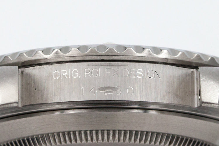 1999 Rolex Submariner 14060 SWISS only dial