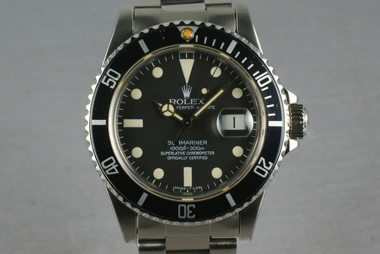 Rolex Submariner 16800 Matte Dial