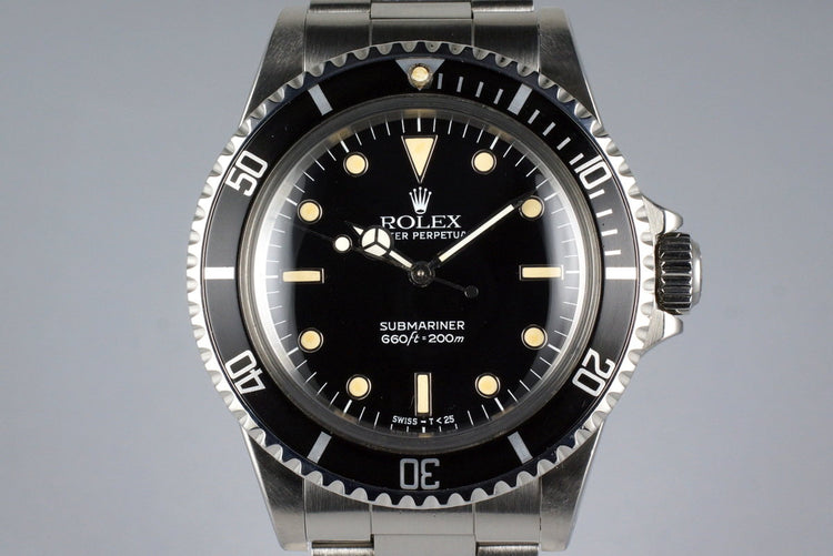 1987 Rolex Submariner 5513 with Box and Papers