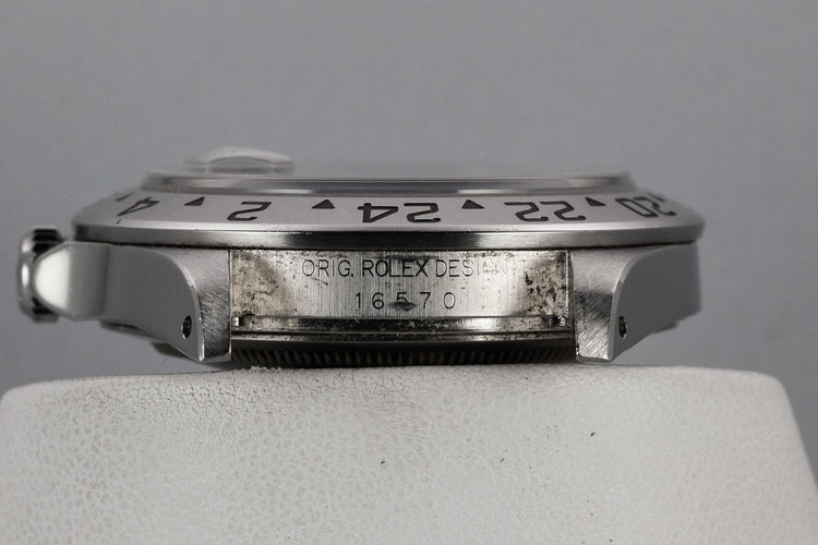 1999 Rolex Explorer II 16570 with Black "SWISS" Only Dial