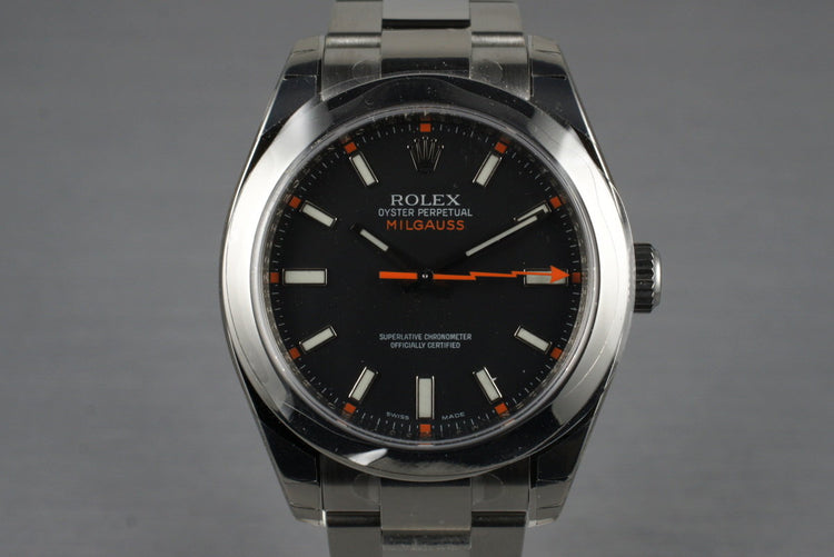 2007 Rolex Milgauss Black Dial 116400 MINT with Box and Papers