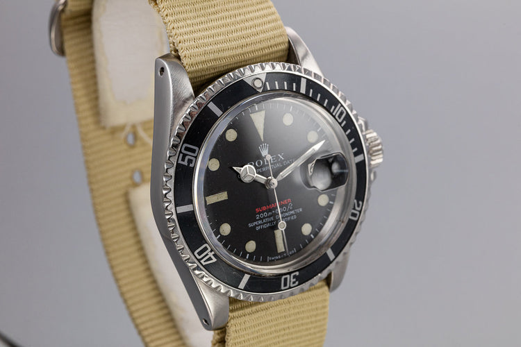1969 Rolex Red Submariner 1680 with MK II Dial