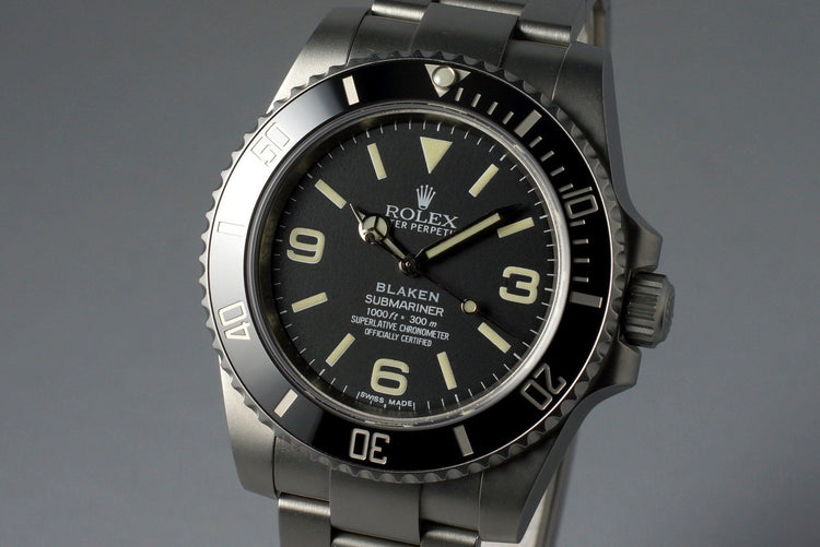 2013 Blaken Rolex Submariner ‘Explorer Dial’ with Blaken Box and Papers