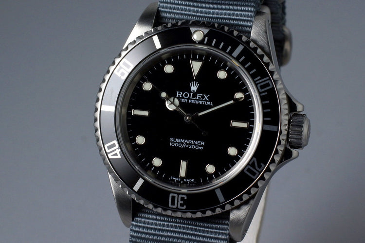 1995 Rolex Submariner 14060 Service Dial