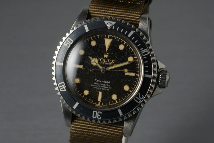 1960 Rolex Submariner 5512 PCG with Beautiful Silver 4 Line Dial