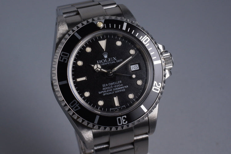 1986 Rolex Sea Dweller 16660 with Box and Papers