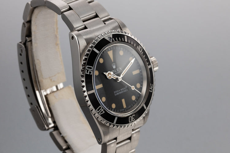 1968 Rolex Submariner 5513 Meters First Dial with Box and Service Papers