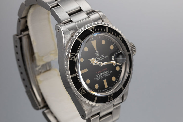 1972 Rolex Red Submariner 1680 with Mark 6 Red Submariner Dial