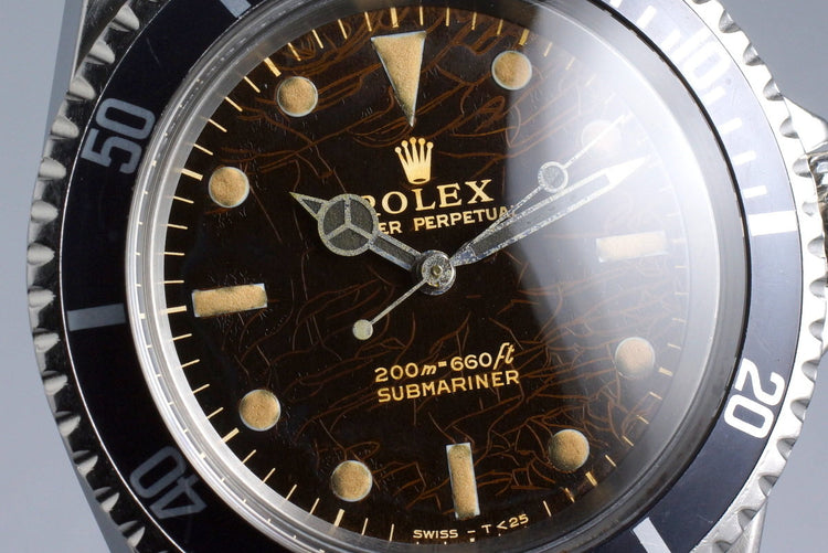 1966 Rolex Submariner 5513 with Tropical Glossy Gilt Dial