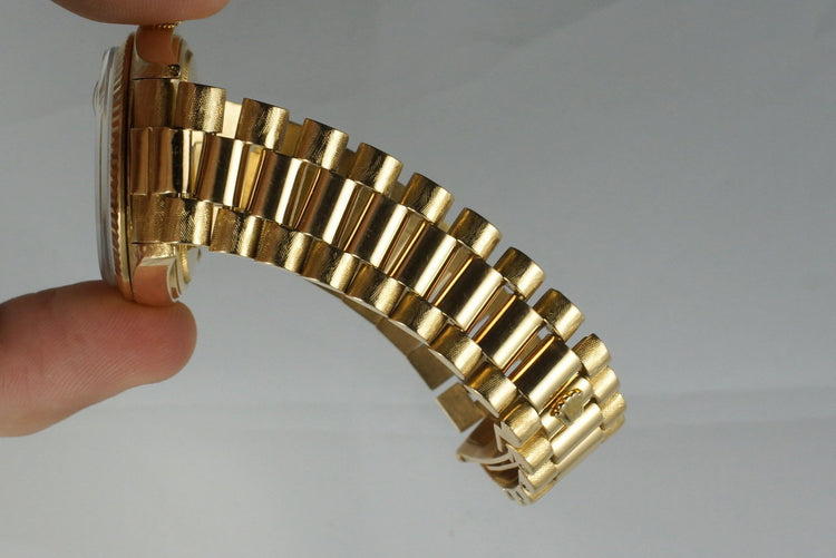 1972 Rolex YG Day-Date 1803 Linen Sigma Dial