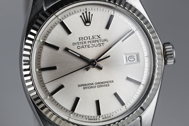 1972 Rolex DatJust 1601 Silver Dial