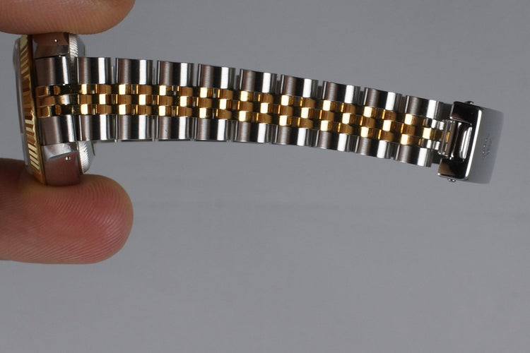 1989 Rolex Ladies Two Tone DateJust 69173 Champagne Dial with Box and Papers