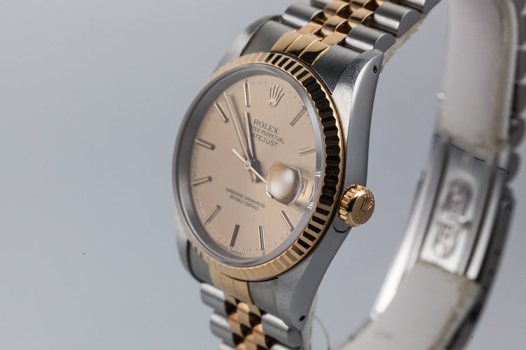 1988 Rolex Two Tone Date-Just 16233 with Box and Papers