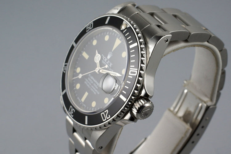 1981 Rolex Submariner 16800 with RSC Papers