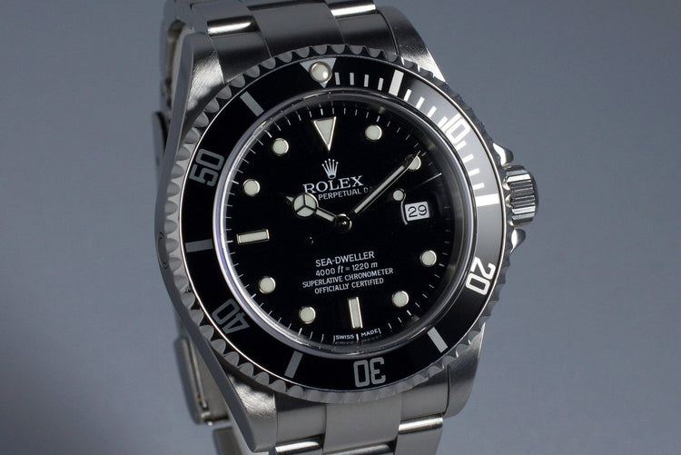 2005 Rolex Sea Dweller 16600 with Box and Papers