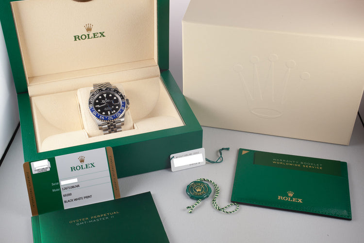 2019 Rolex GMT-Master II 126710BLNR "Batman" with Box and Papers