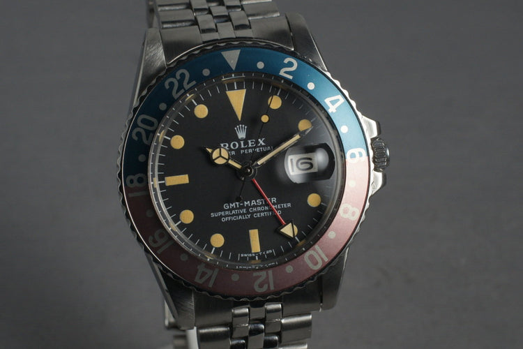 1972 Rolex GMT 1675 with Racing Strip Box