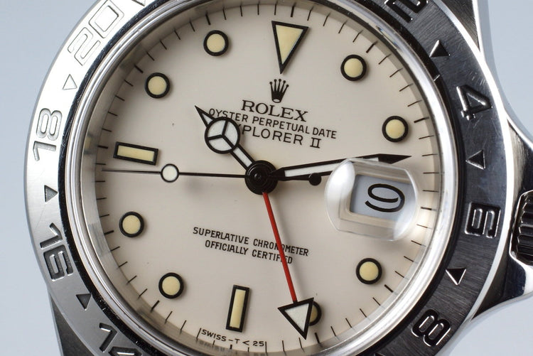 1985 Rolex Explorer II 16550 Cream Rail Dial