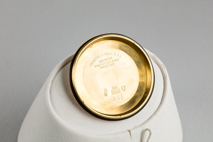 1968 Rolex 18K YG Day-Date 1803 Matte White Dial