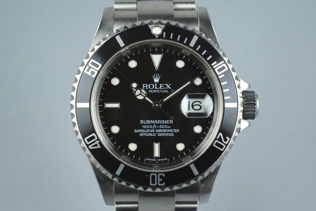 2007 Rolex Submariner 16610 with Box and Papers
