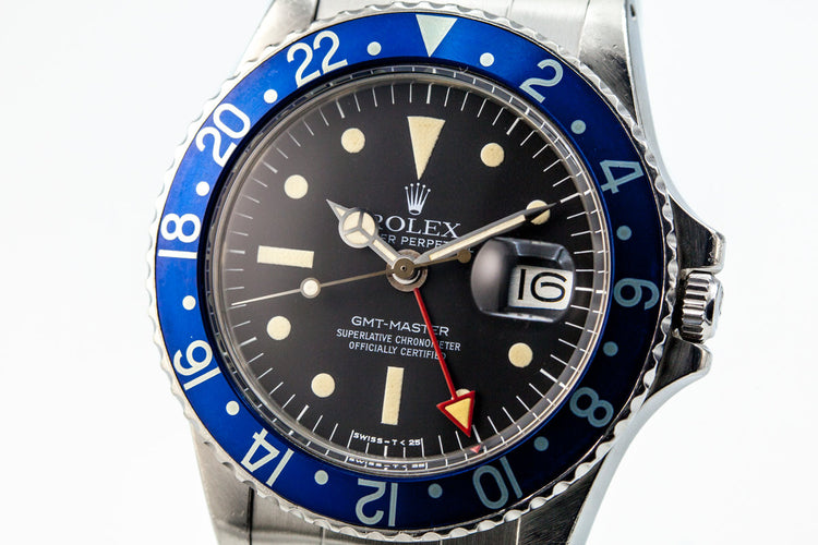 1977 Rolex GMT 1675 Blueberry Radial