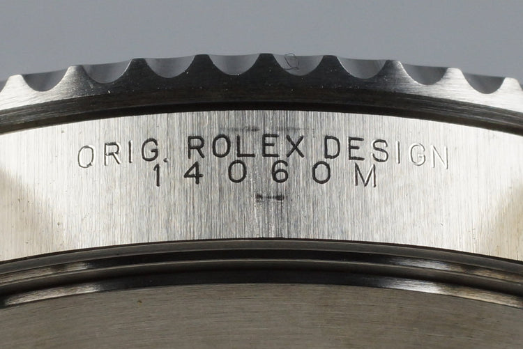 2011 Rolex Submariner 14060M 4 Line Dial with Box and Papers