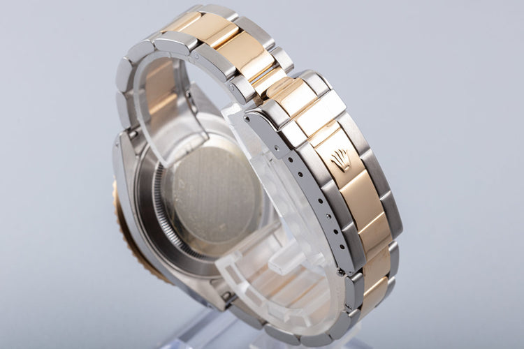 2002 Rolex 18k & Stainless Submariner 16613 Black Dial with Box & Papers