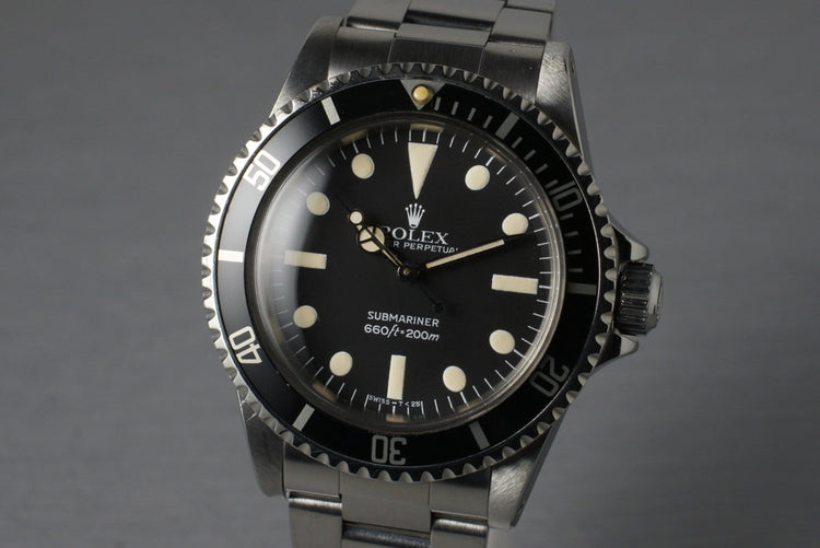 1981 Rolex Submariner 5513 Mark IV Maxi Dial